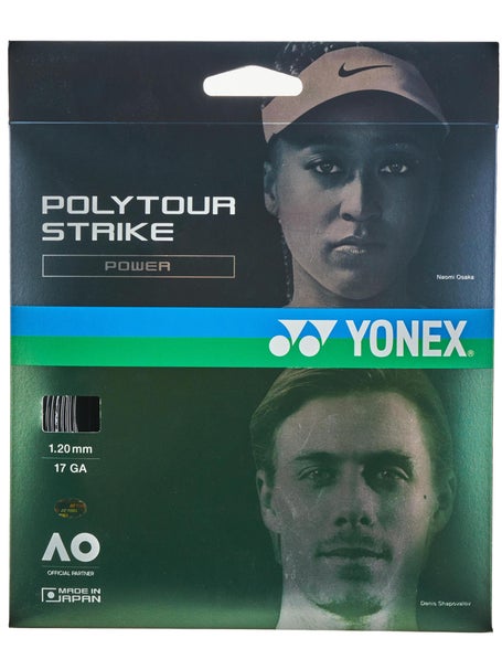 Yonex Poly Tour Strike 17/1.20 Tennis String Reel (Grey