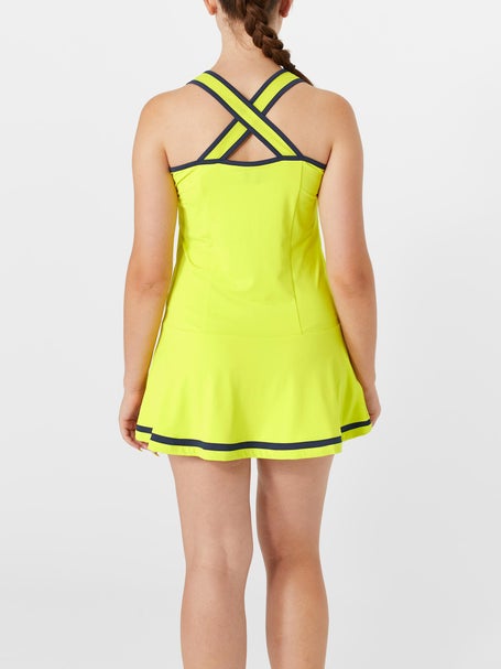 drop waist tennis dress Original Penguin Women's Colorblock Tennis Dress in Bright White/White, Size XL