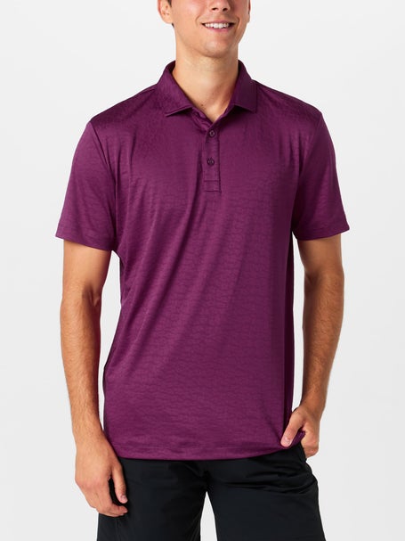 REDVANLY Mens Fall Kendall Jaquard Polo
