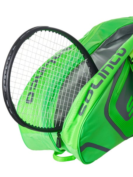 Solinco 6-Pack Tour Bag Neon Green Tennis Warehouse