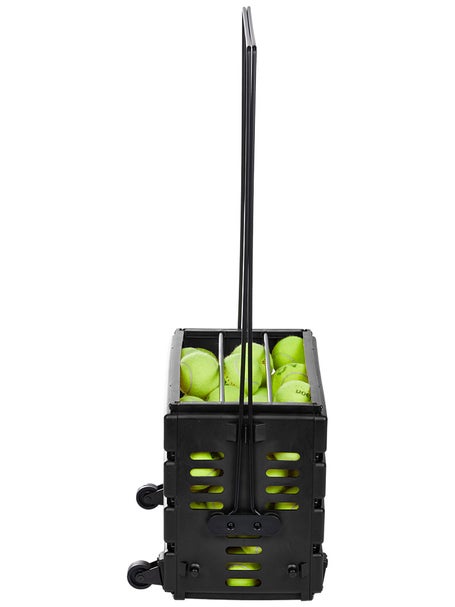 Tourna Ballport 80 Deluxe Ball Hopper Black w/ Wheels | Tennis Warehouse