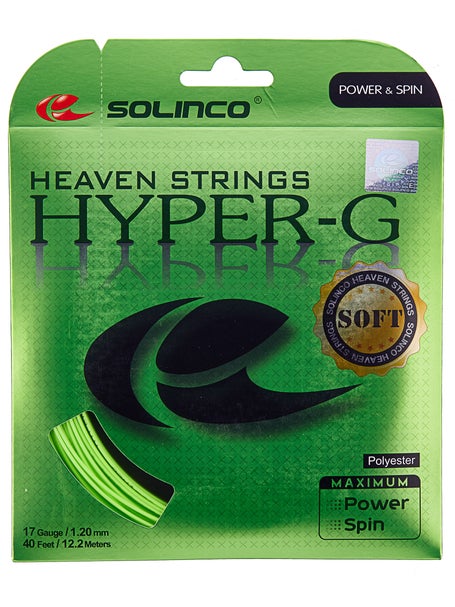 Solinco Hyper-G soft/regular 17/16L (cut from reel) W/FREE GAME-ON