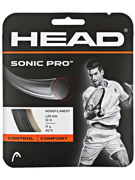 Head Sonic Pro 16 Tennis String (Black)