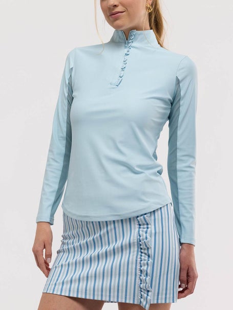 Smith & Quinn Womens Ava Ruffle Quarter Zip