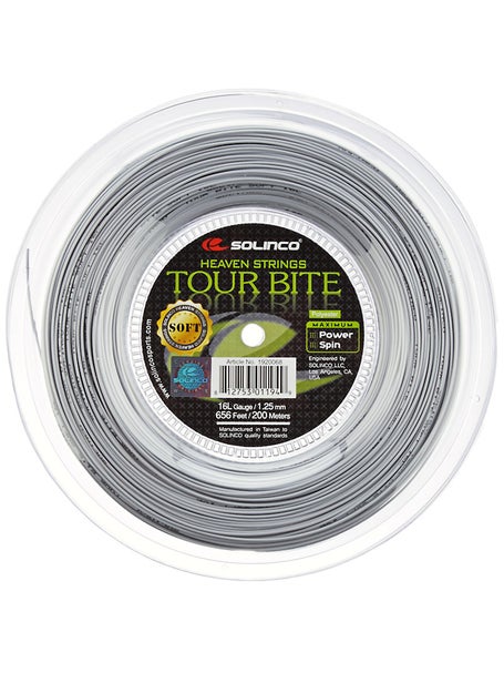 Solinco Tour Bite Soft 16L/1.25 Tennis String (Silver