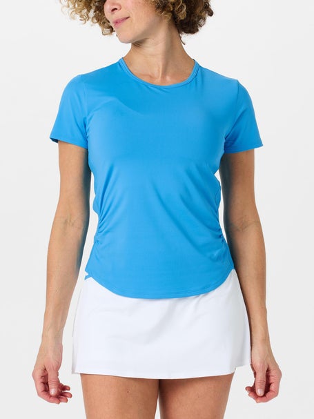 Sofibella Womens Electric Blue Icon Short Sleeve Top