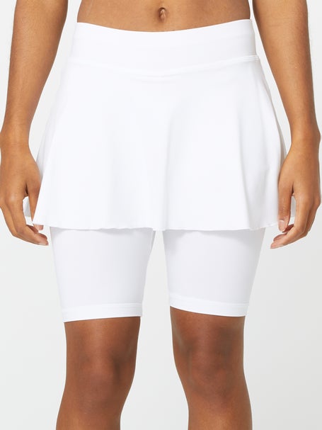 Zweet Tablet Missie Sofibella Women's UV Jan Bermuda Skirt - White | Tennis Warehouse