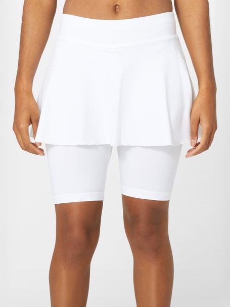 Zweet Tablet Missie Sofibella Women's UV Jan Bermuda Skirt - White | Tennis Warehouse