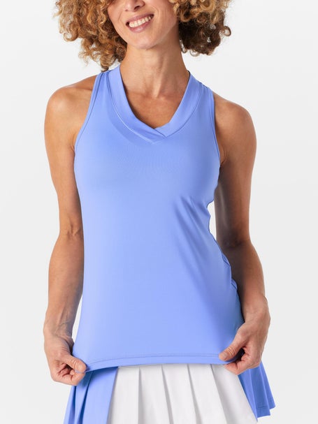 Sofibella Womens UV Racer Tank - Periwinkle