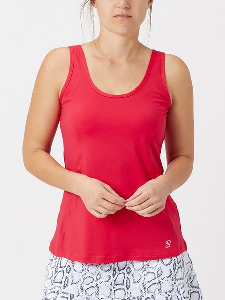 Women's Denise Cronwall Floral Fitted Scoop Back Top – Tennis Central