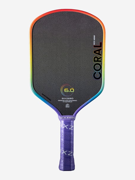 Six Zero Coral Hybrid Pickleball Paddle