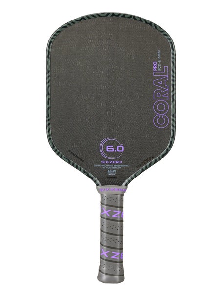 Six Zero Coral Pro Elongated Pickleball Paddle