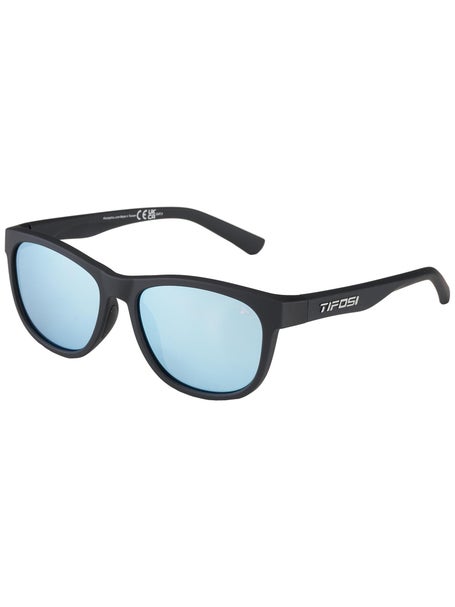 Tifosi Swank Sunglasses Satin Black / Blue