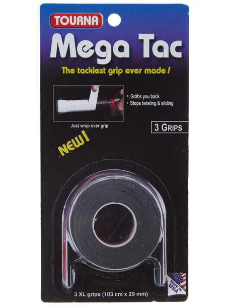 Tourna Padel Mega Tac – 3 Grip Roll – Black 