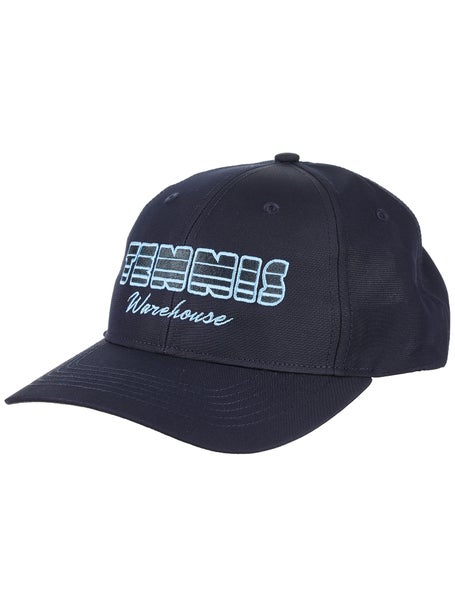 Tennis Warehouse Retro Performance Hat Navy Fits Most