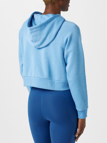 Under Armour Women's Rival Fleece Crop Full Zip Hoodie Tennis