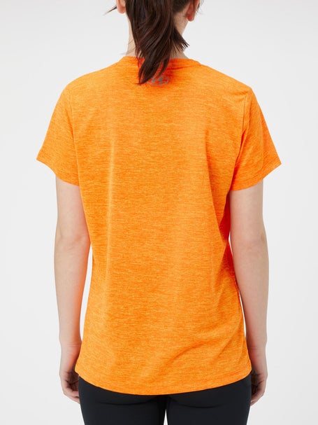 Under Armour Women's Tech Twist V-Neck T-Shirt Starfruit/Orange Blast •  Price »