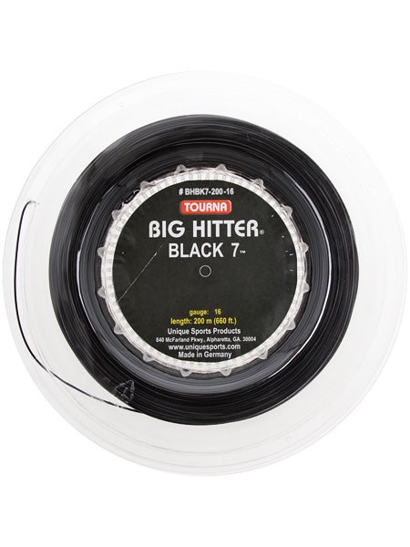 Tourna Big Hitter Black 7 - 17g Tennis String 660 ft / 200 m Reel