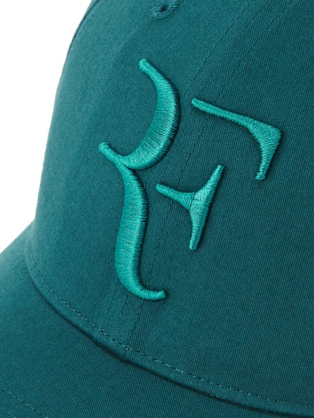 Punto de exclamación Cuerpo Banzai Uniqlo Roger Federer RF Hat Green/Turquoise | Tennis Warehouse