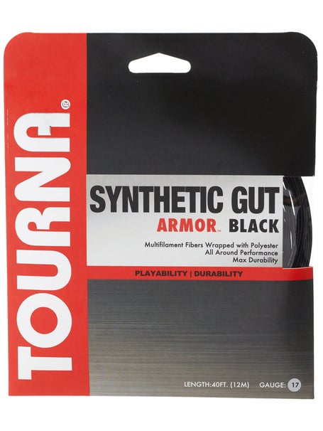 Tourna Synthetic Gut Armor 17/1.25 String Black