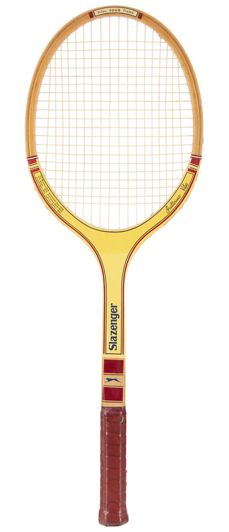 Vintage Slazenger Vilas Red Grip Racquet (1/2)