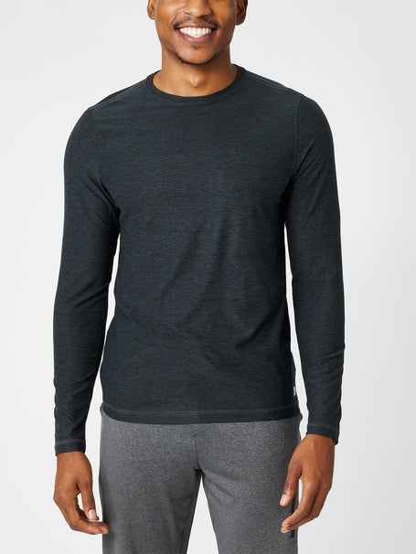 Vuori Long-Sleeve Strato Tech Tee - Men's Heather Grey M