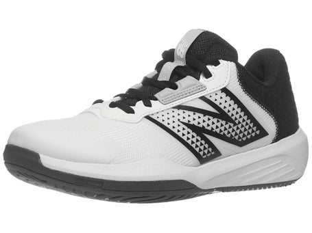 New Balance WC 696v6 D White/Black Womens Shoe