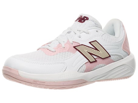 New Balance WC 696v7 B White/Pink Womens Shoes