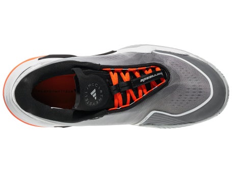 adidas by Stella McCartney Barricade - Women's - Cloud White / Charcoal Grey / Orange - 9