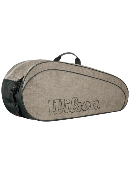  WILSON Fed Team 12 Pack Tennis Bag, Black/White