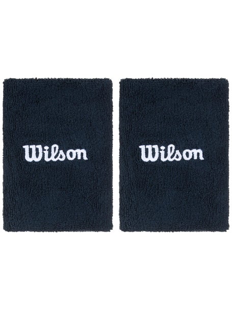 Wilson Core Doublewide Wristbands - Navy