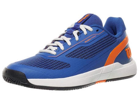 Wilson Rush Pro 5 Blue/White/Orange Junior Shoes