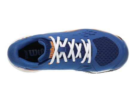 Wilson Rush Pro JR – Chaussures Tennis Enfant, Légères, Stables, Semelle Résistante, Idéales Surfaces Dures & Terre Battue
