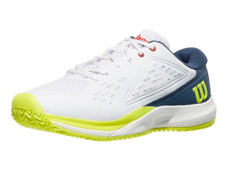 Wilson Rush Pro Ace White/Ensign Blue Junior Shoes