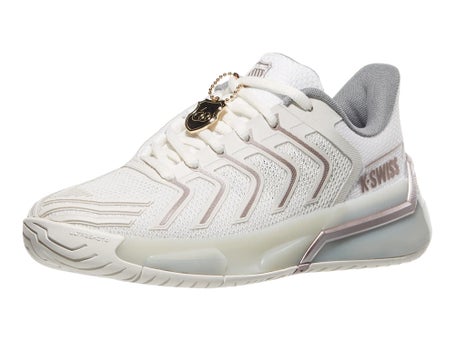 KSwiss Ultrashot 4 White/Gold/Grey Womens Shoes 