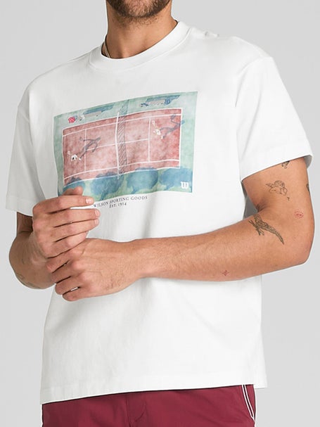 Wilson Mens Clay Classic Court Graphic T-Shirt