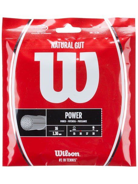 Wilson Synthetic Gut Power 16/1.30 Tennis String Reel (Blue)