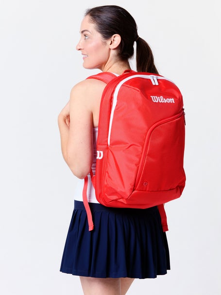 Wilson Tour Padel Backpack Bag Red Tennis Warehouse