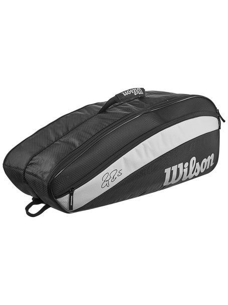 Black Fed Team 3-Pack Tennis Racket Bag by Wilson