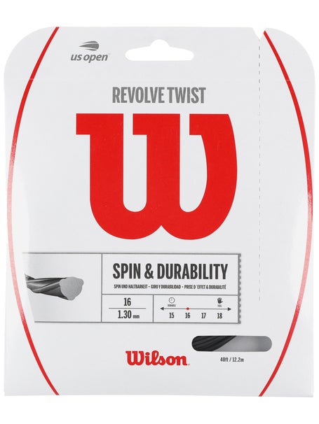 Wilson Revolve Twist 16 Tennis String (Grey)