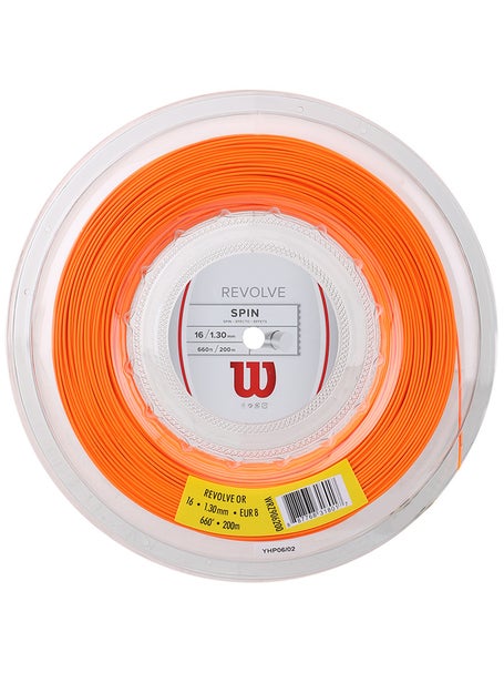  Wilson Revolve Tennis String, White, 15-Gauge