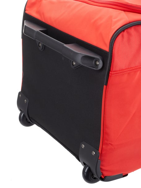 red travel bag