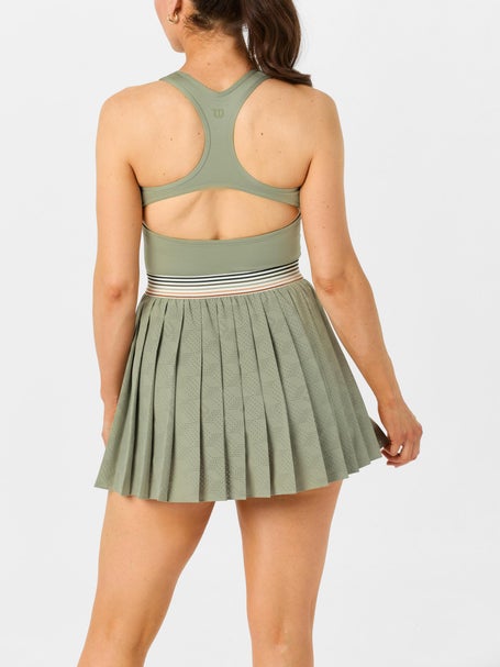 green emerald velvet dress Wilson Midtown Tennis Dress Women's – Holabird Sports
