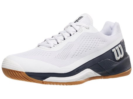 Wilson Rush Pro 4.0 White/Navy/Gum Women's Shoe | Tennis Warehouse