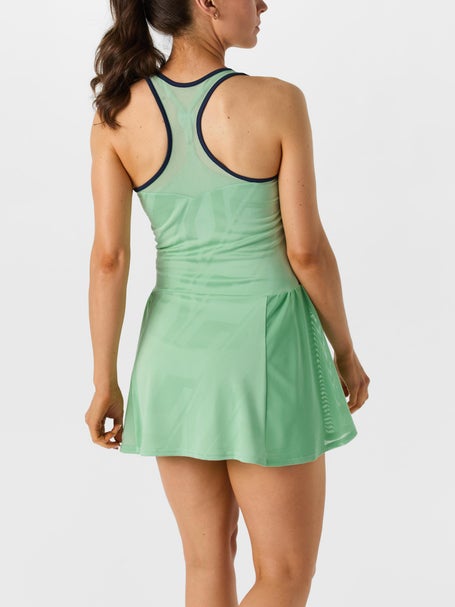 slim fit dress slacks Taft Tennis Dress in Grass Court Green Gingham 7/8 main image 1