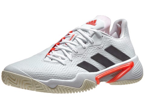 adidas Barricade White/Black/Solar Red Men's Shoes