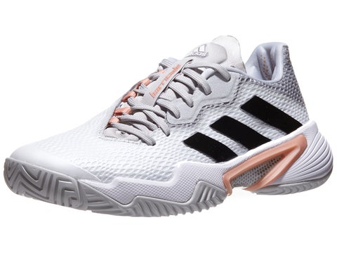adidas Barricade White/Silver/Blush Wom's Shoes
