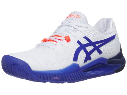 Asics Gel Resolution 8 White/Lapis Blue Women's Shoes