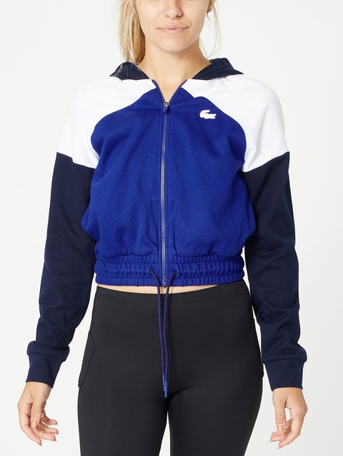 Lacoste Women's Fall Cropped Full Zip Hoodie