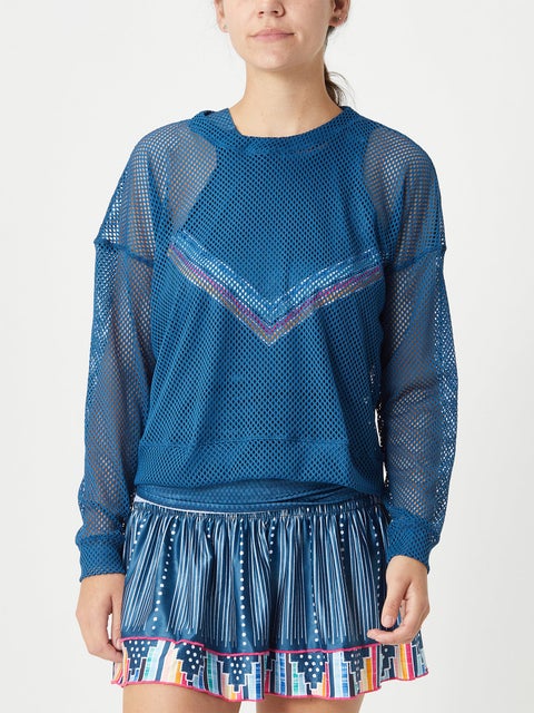 Lucky in Love Women's Pretty In Ink Mesh Pullover